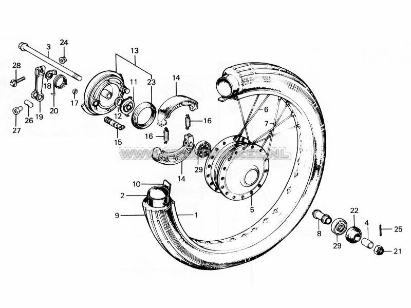 F8 - Front Wheel - Front Brake Panel
