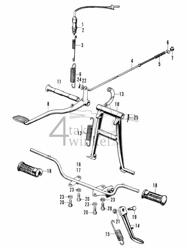 F9 - Middenbok - Zijstandaard