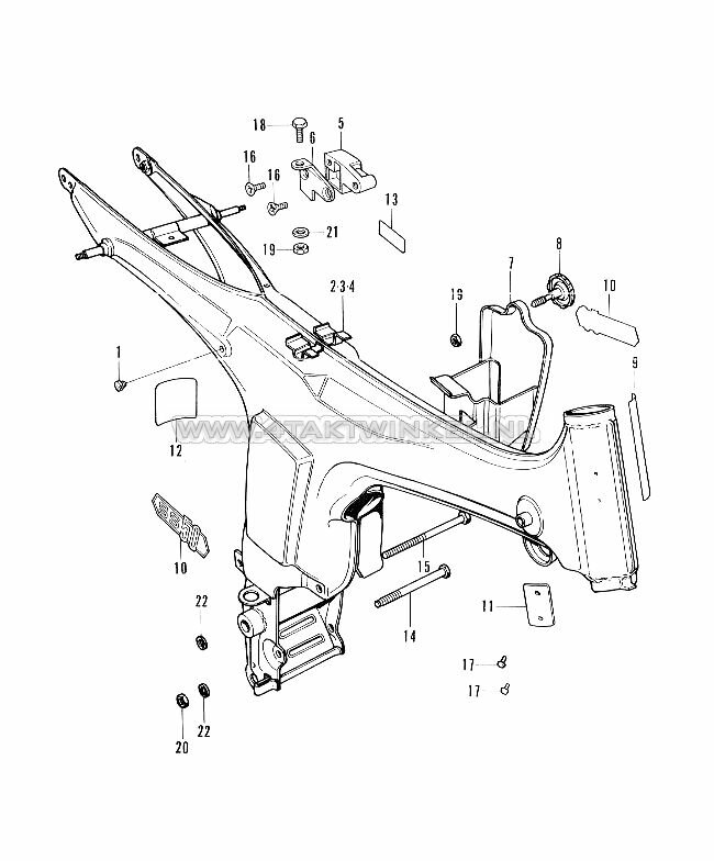 F19 - FRAME EN HELMHOUDER