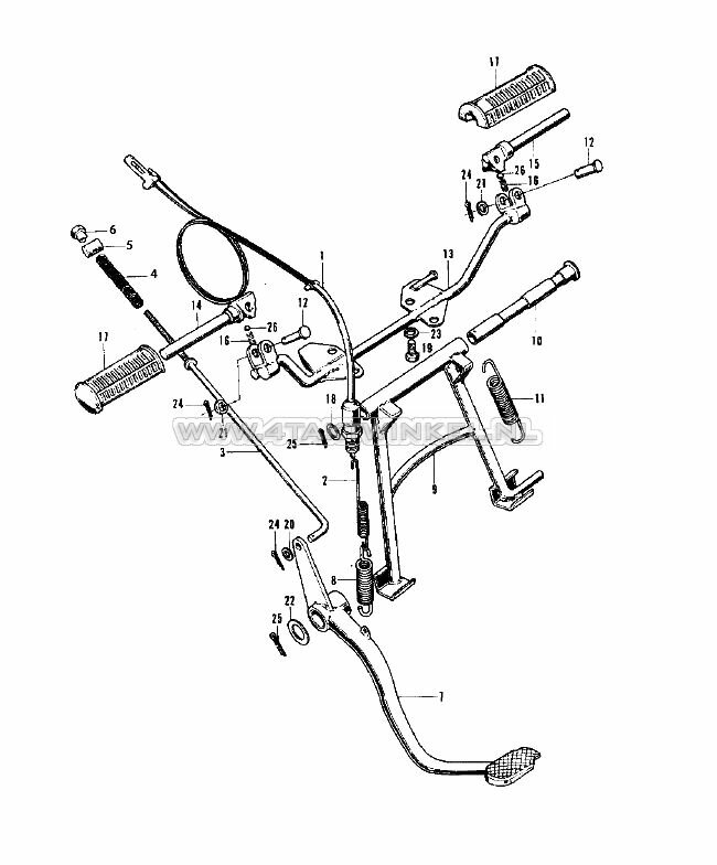 F12 - STEPPENBALK EN REMPEDAAL (TYPE 1)