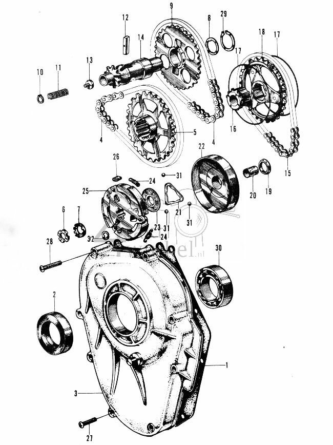 E3 - Carterdeksel - Reductie