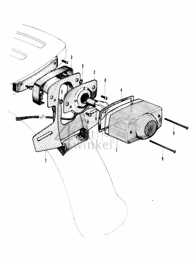 F7-2 - Achterlicht (gebruikt in Nederland en de VS)