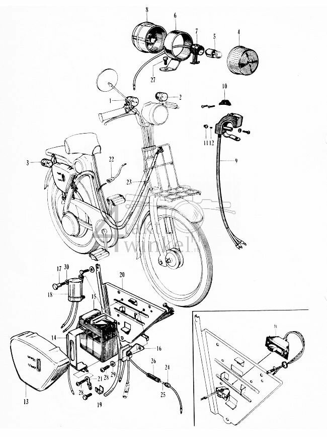 F16-1 - Knipperlicht (optionele onderdelen)