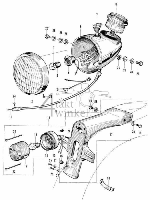 F13 - Koplamp - Achterlicht