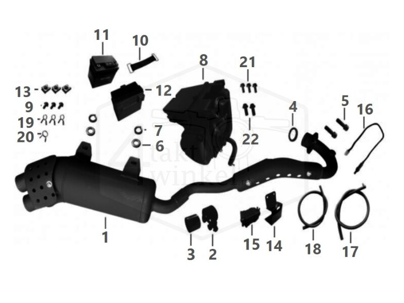 F5 - UITLAAT - LUCHTFILTER - ACCU