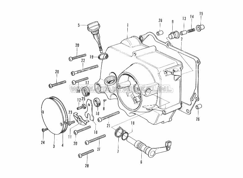 E6 - RIGHT CRANKCASE COVER