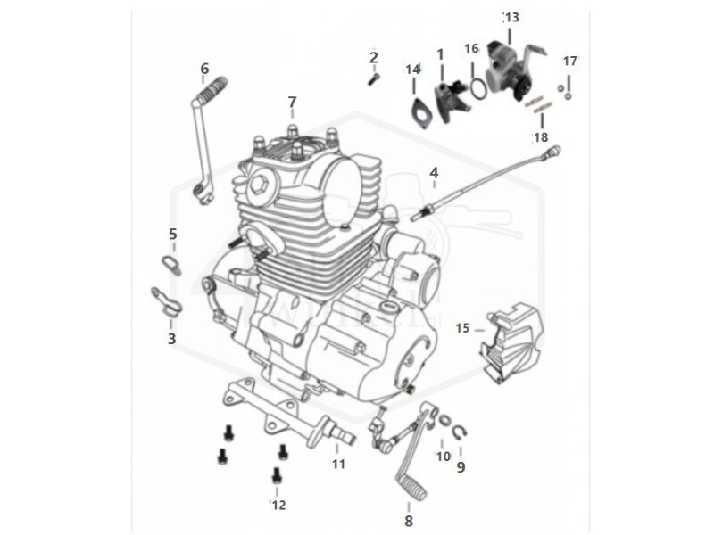 E1 - Motorblok - Componenten