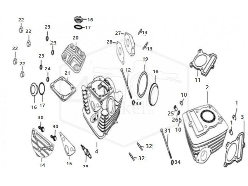 E9 - Cilinder - Cilinderkop