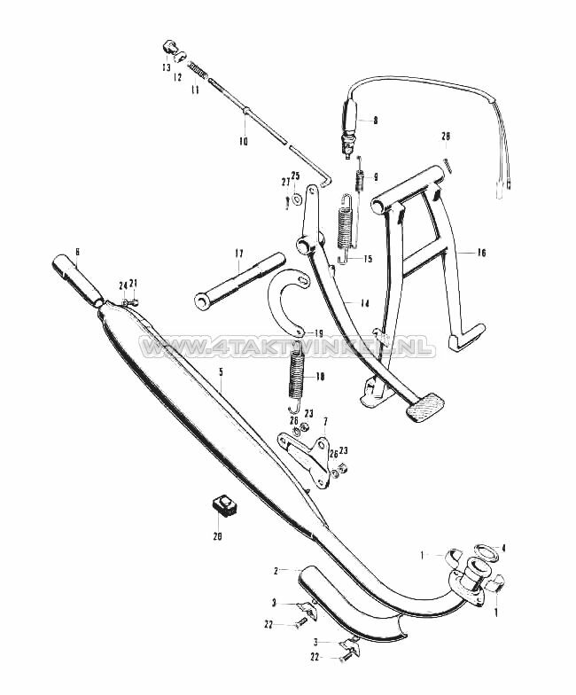 F12 - BOK, REMPEDAAL EN UITLAAT