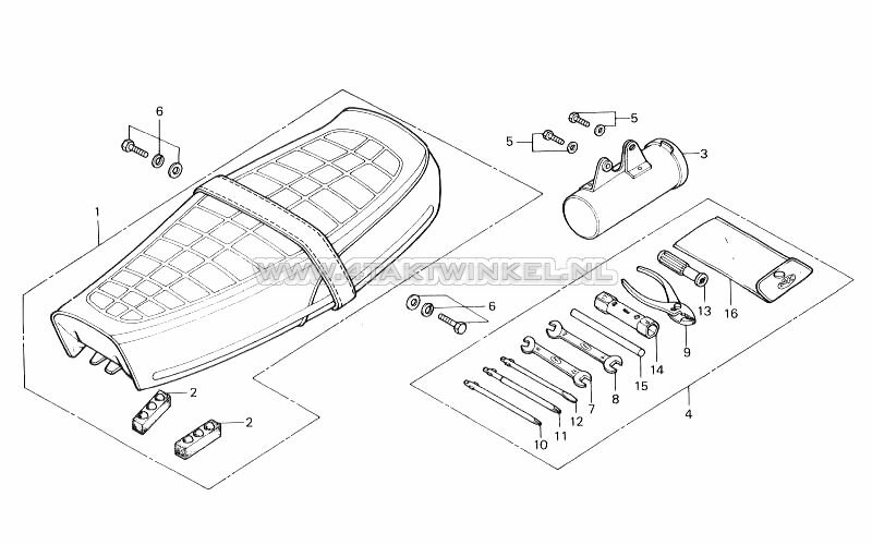F12 - Zadel - Gereedschap