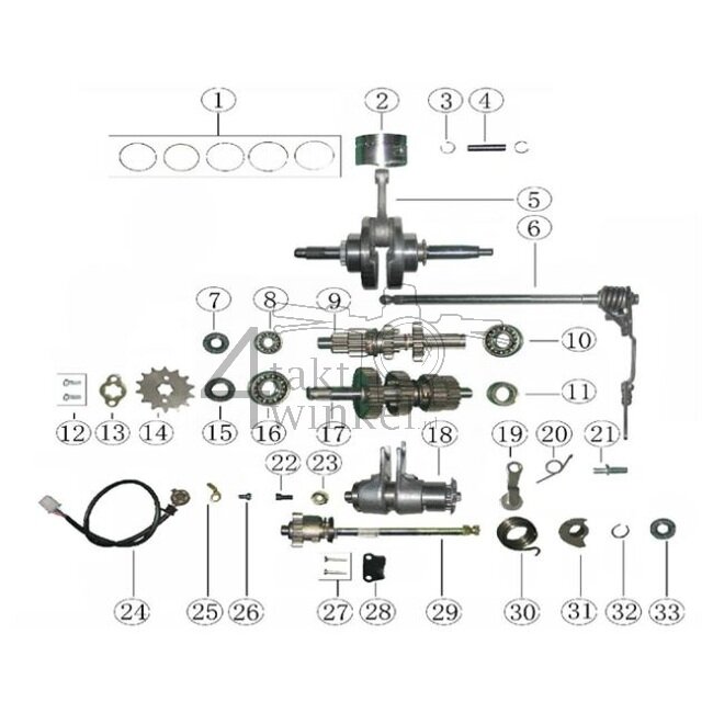 E3 - Crankshaft - Gear Shifting Assy