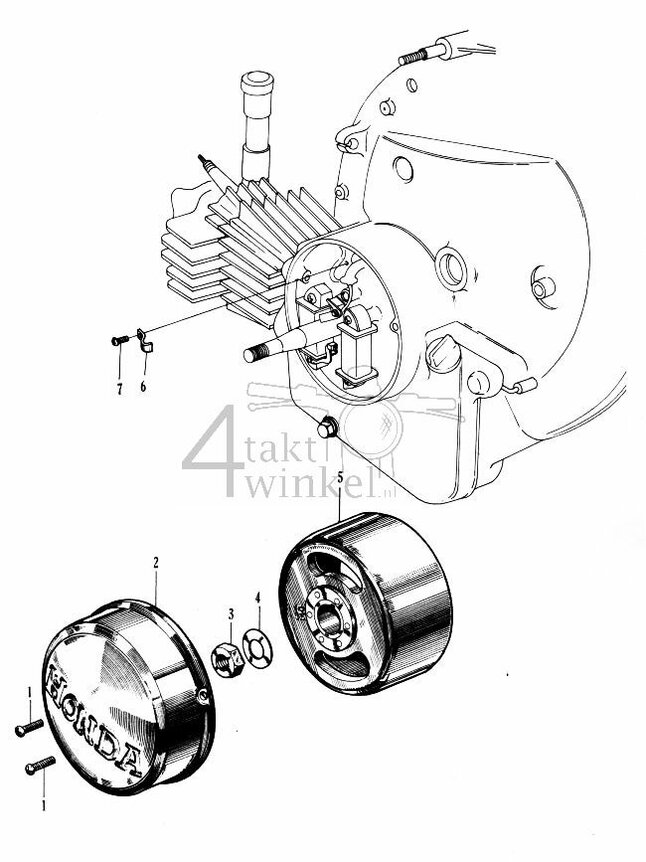 E5 - Vliegwieldeksel - Vliegwiel