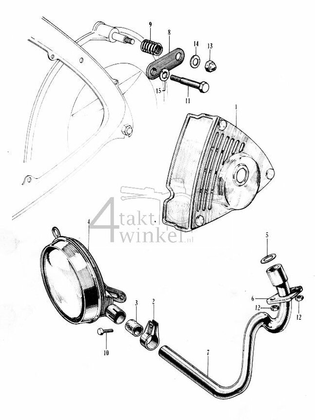F9 - Carburateurdeksel - Uitlaat