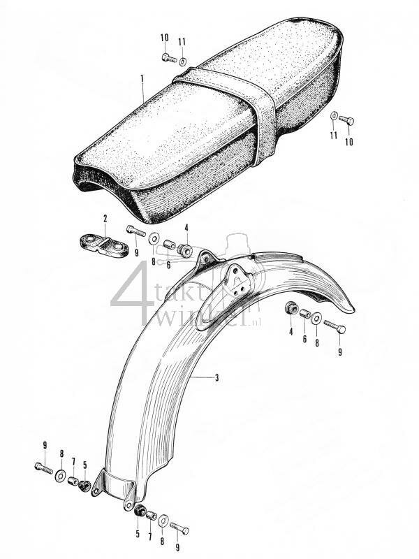 F9 - Zadel - Achterspatbord