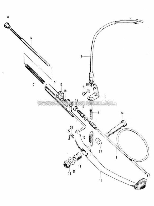 F10 - Achterrem (gebruikt in de VS)