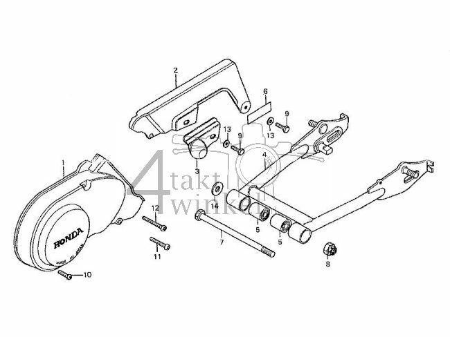 F13 - Ontstekingsdeksel - Achterbrug