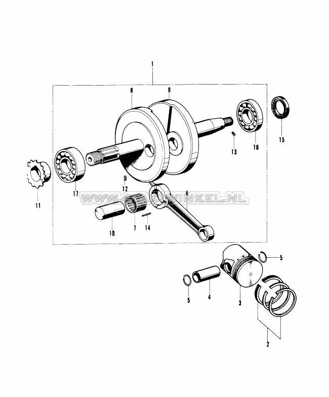 E6 - ZUIGER EN KRUKAS