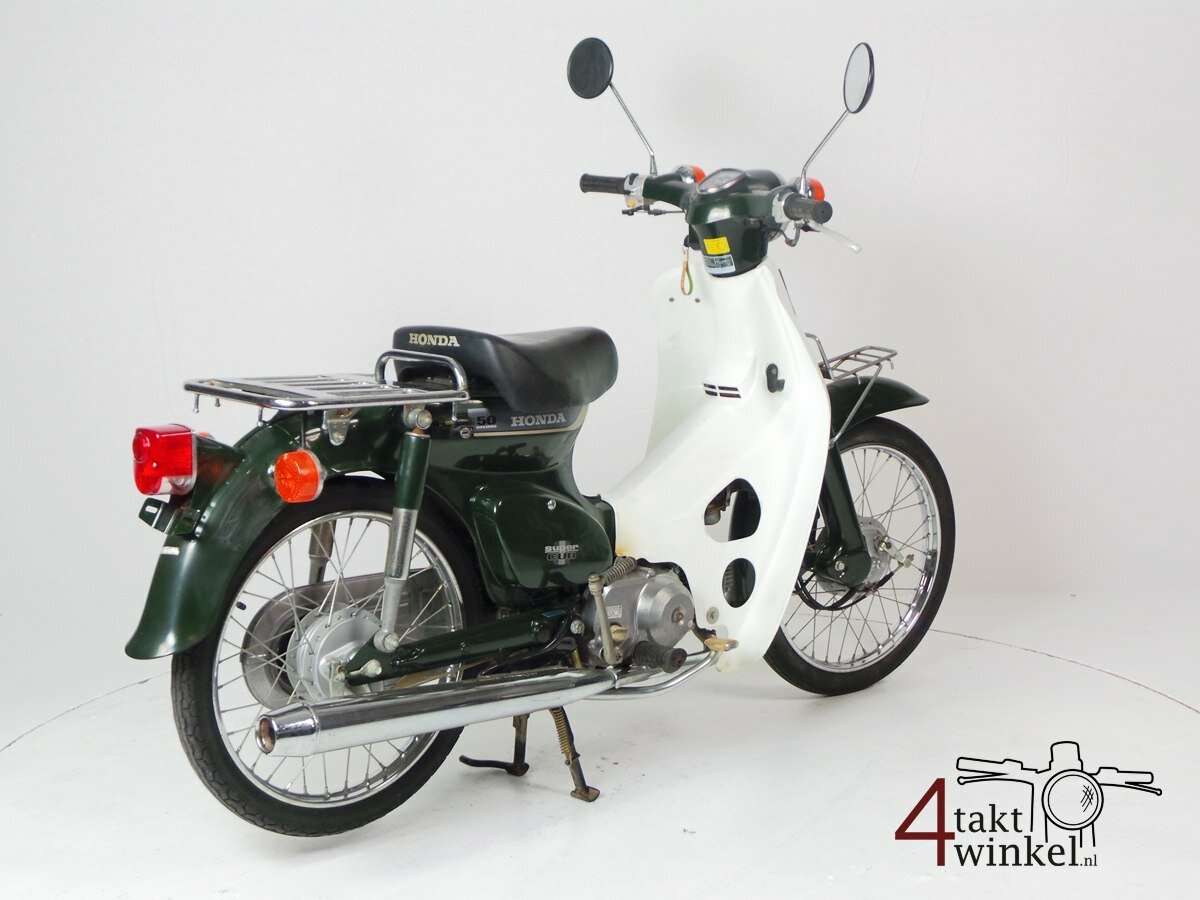 VERKOCHT ! Honda C50 NT Japans, groen, 4756 km, met kenteken