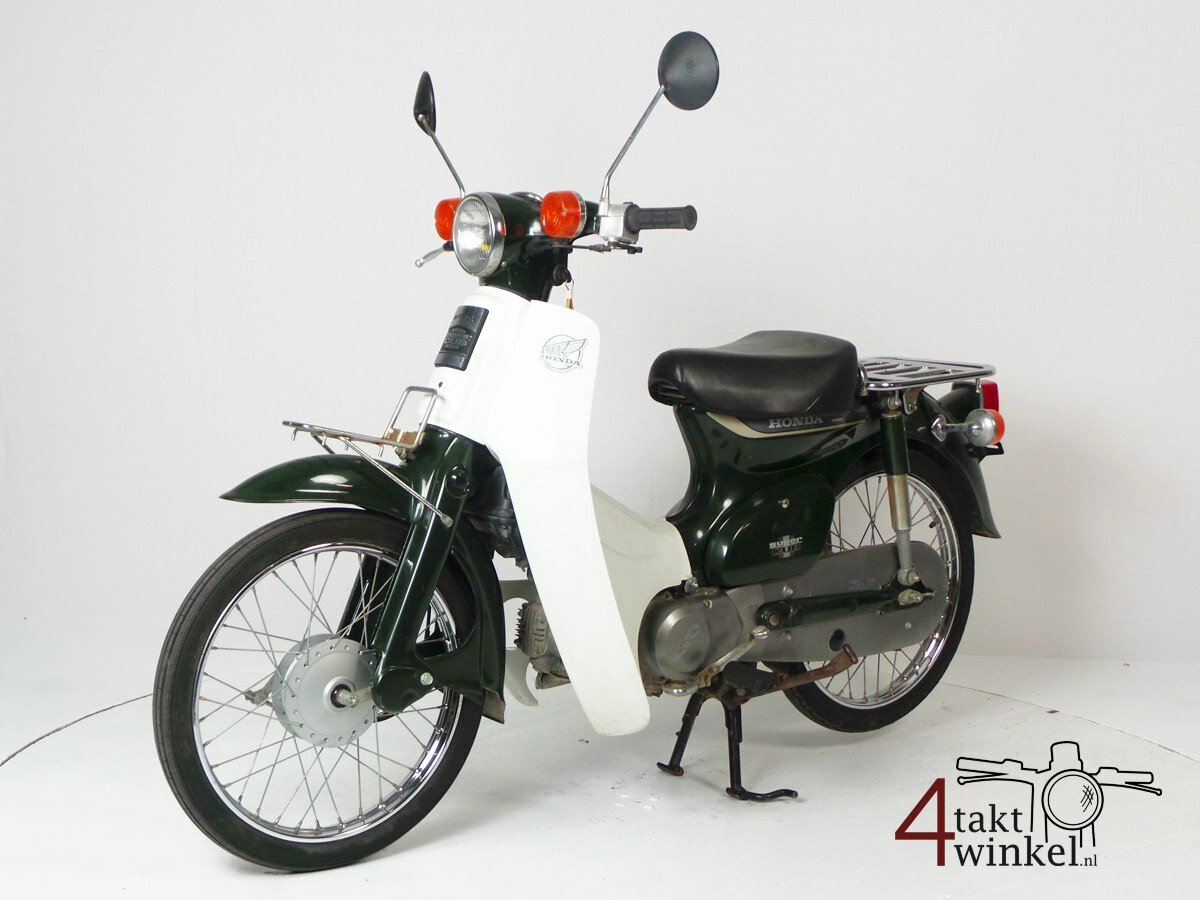 VERKOCHT ! Honda C50 NT Japans, groen, 4756 km, met kenteken