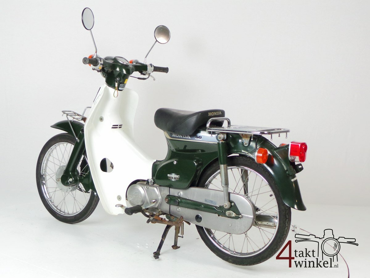 VERKOCHT ! Honda C50 NT Japans, groen, 4756 km, met kenteken