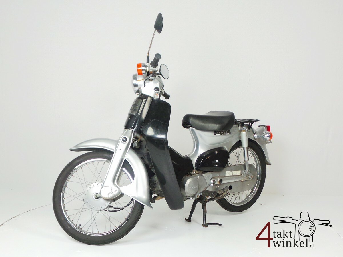 VERKOCHT ! Honda C50 NT Japans, zilver, 12274 km, met kenteken