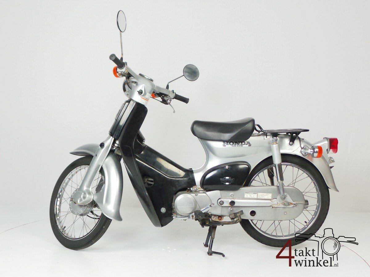 VERKOCHT ! Honda C50 NT Japans, zilver, 12274 km, met kenteken