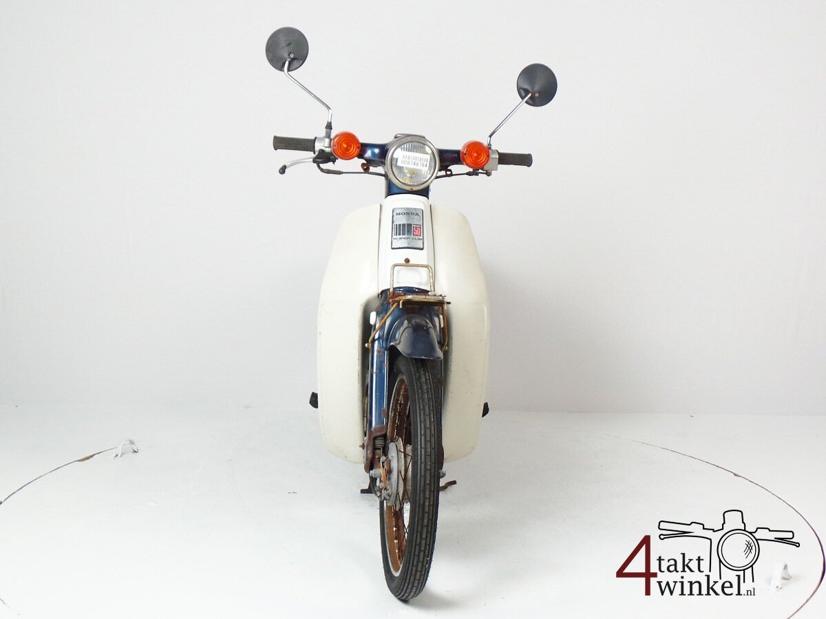 VERKOCHT - Honda C50 NT Japans, blauw, opknapper