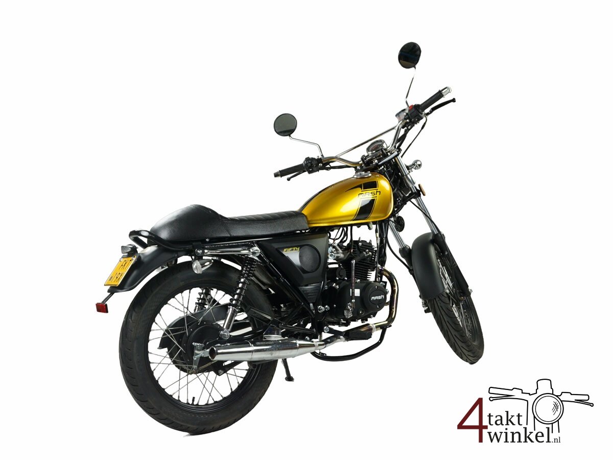Verkocht! Mash Fifty, 50cc, goud, Euro 5, 2575km