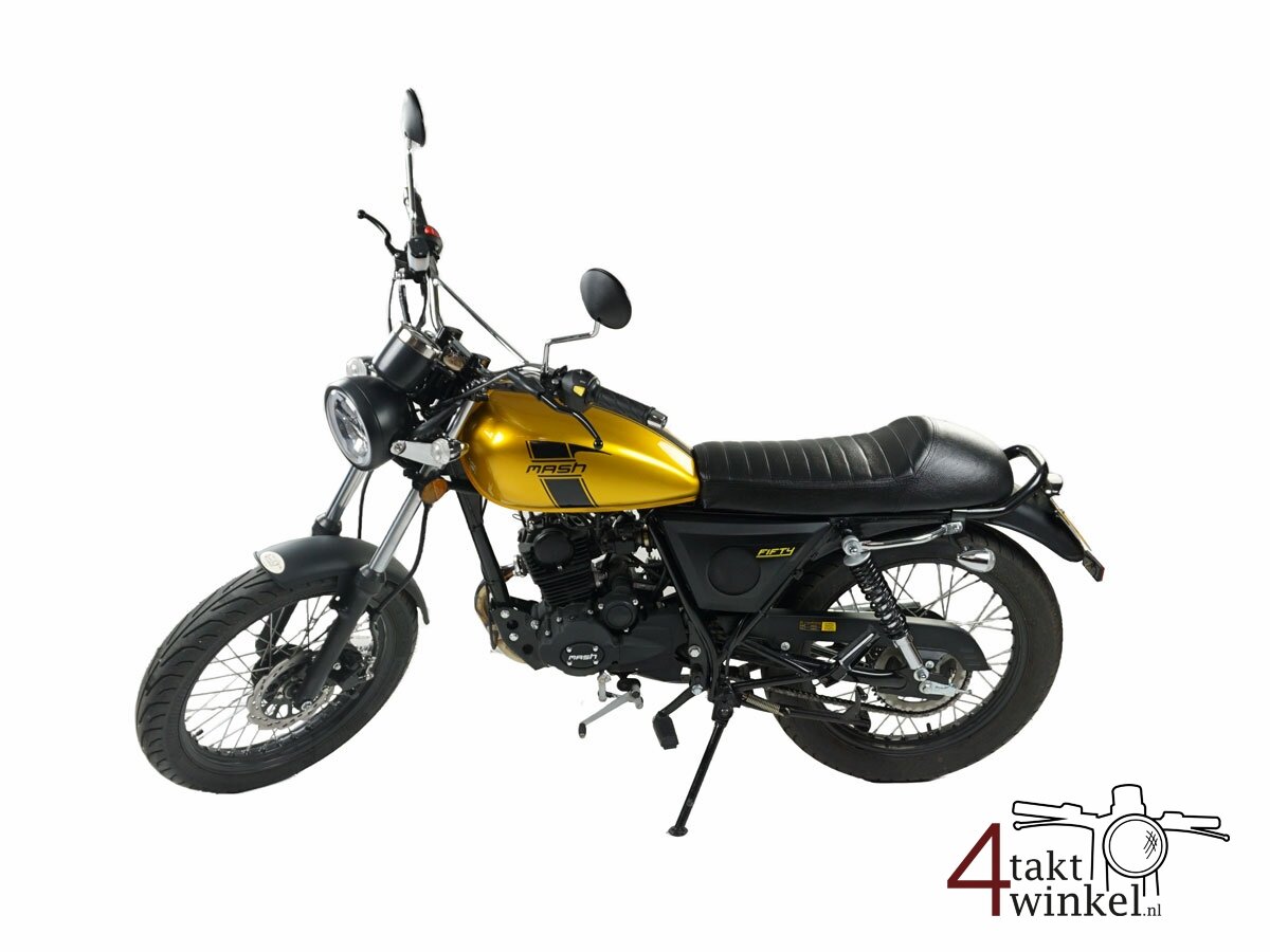 Verkocht! Mash Fifty, 50cc, goud, Euro 5, 2575km