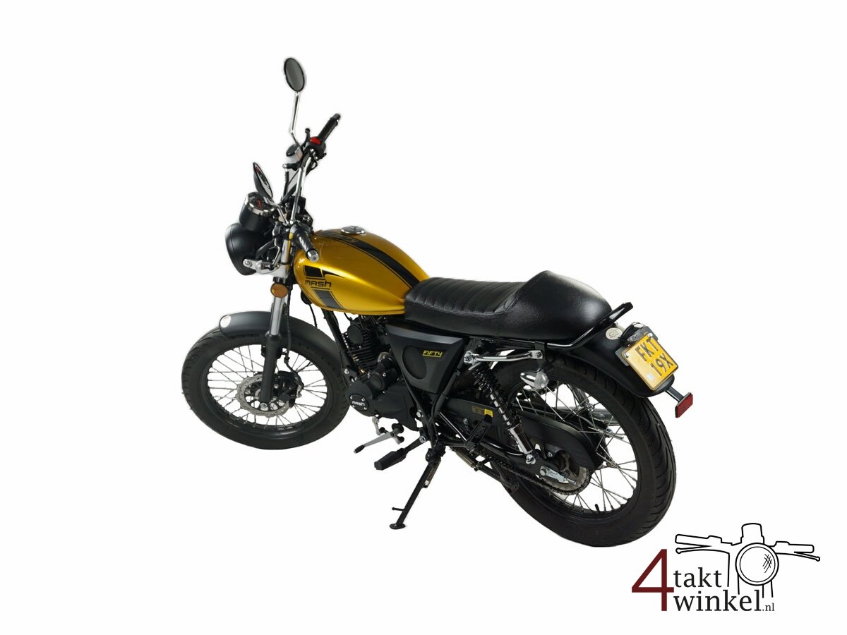 Verkocht! Mash Fifty, 50cc, goud, Euro 5, 2575km