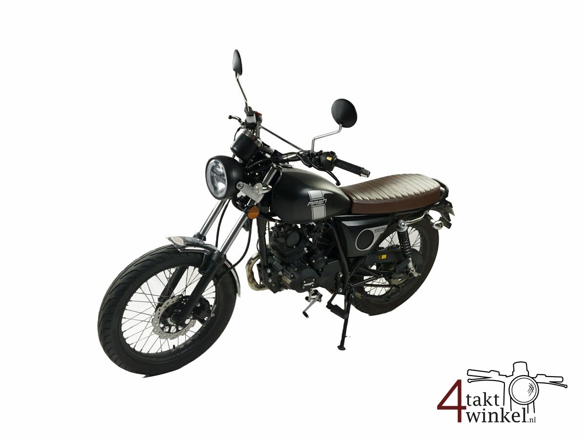 VERKOCHT! Mash Fifty, 50cc, zwart, Euro 5, 7100km