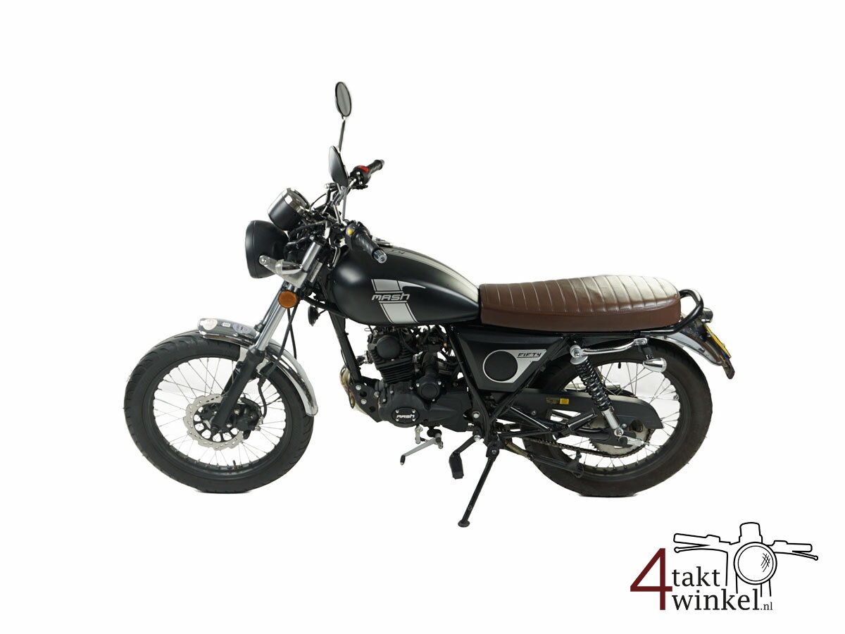 VERKOCHT! Mash Fifty, 50cc, zwart, Euro 5, 7100km
