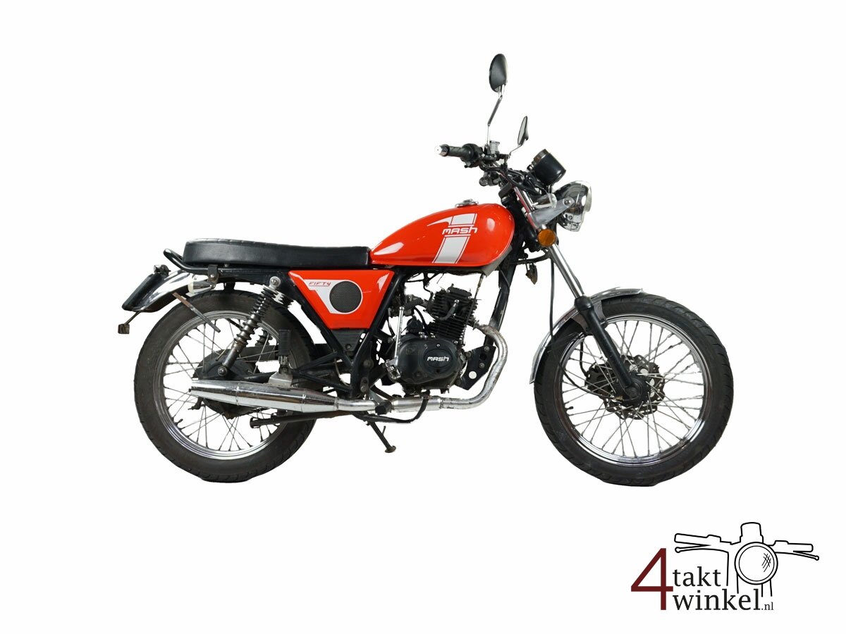 VERKOCHT ! Mash Fifty, 50cc, Rood Euro 4, 14138km
