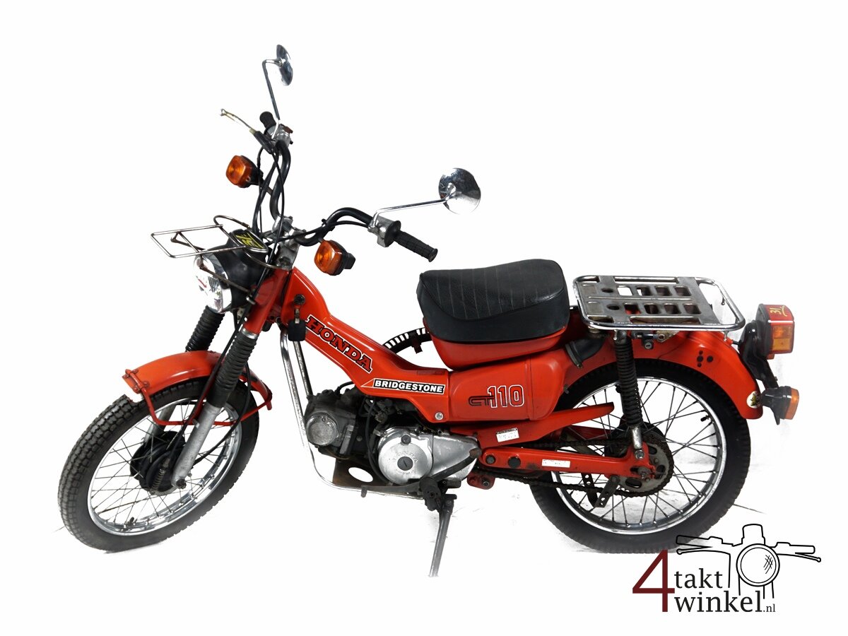 VERKOCHT ! Honda CT110, rood, 18479km