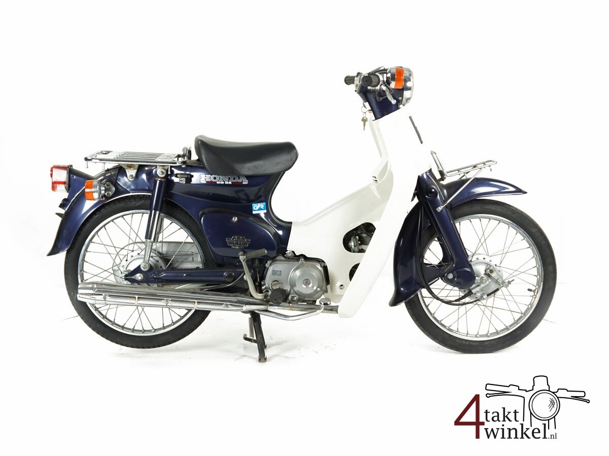 VERKOCHT ! Honda C50, blauw, 8419km
