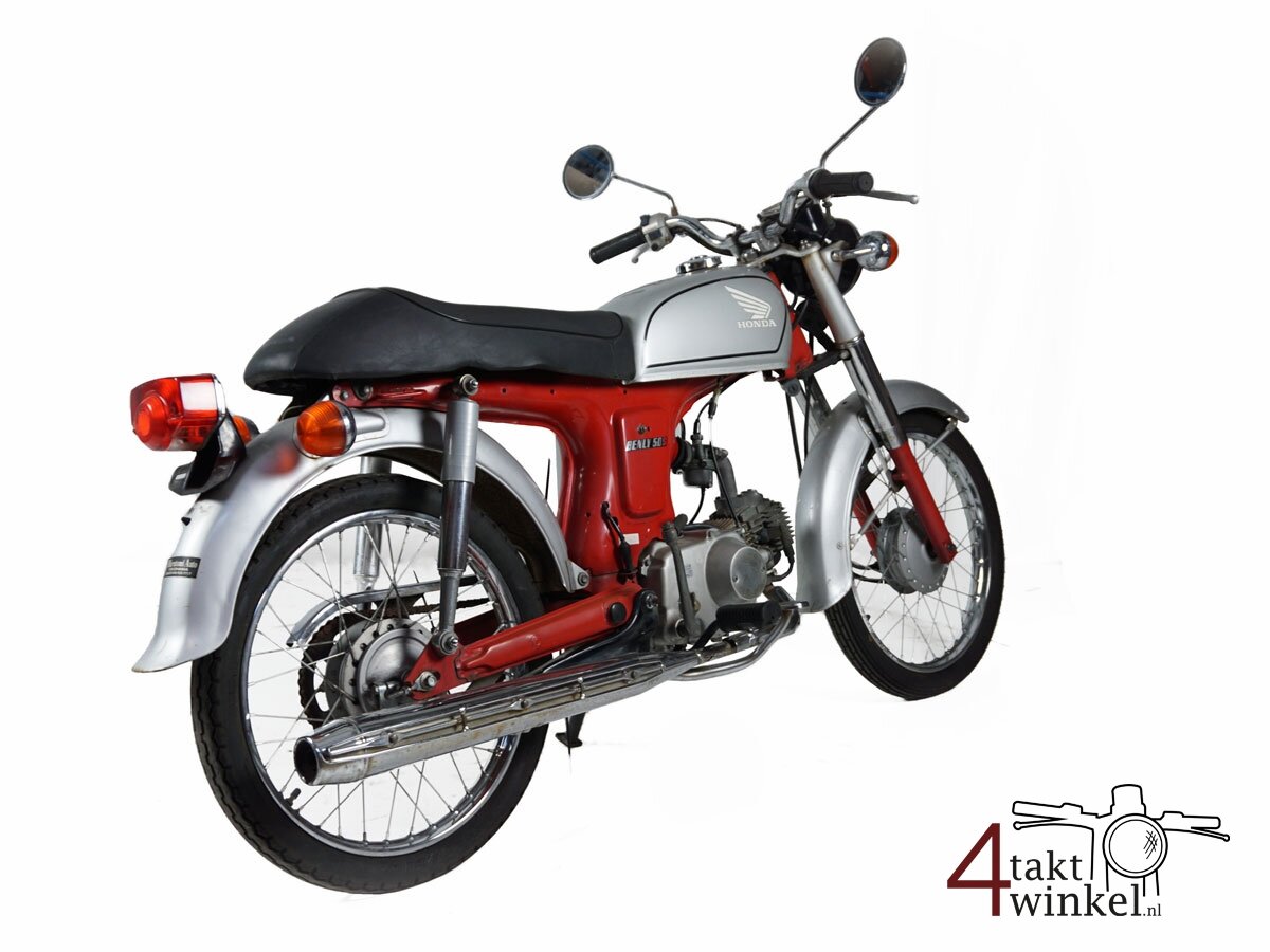 VERKOCHT! Honda CD50s, rood-zilver, 18423km