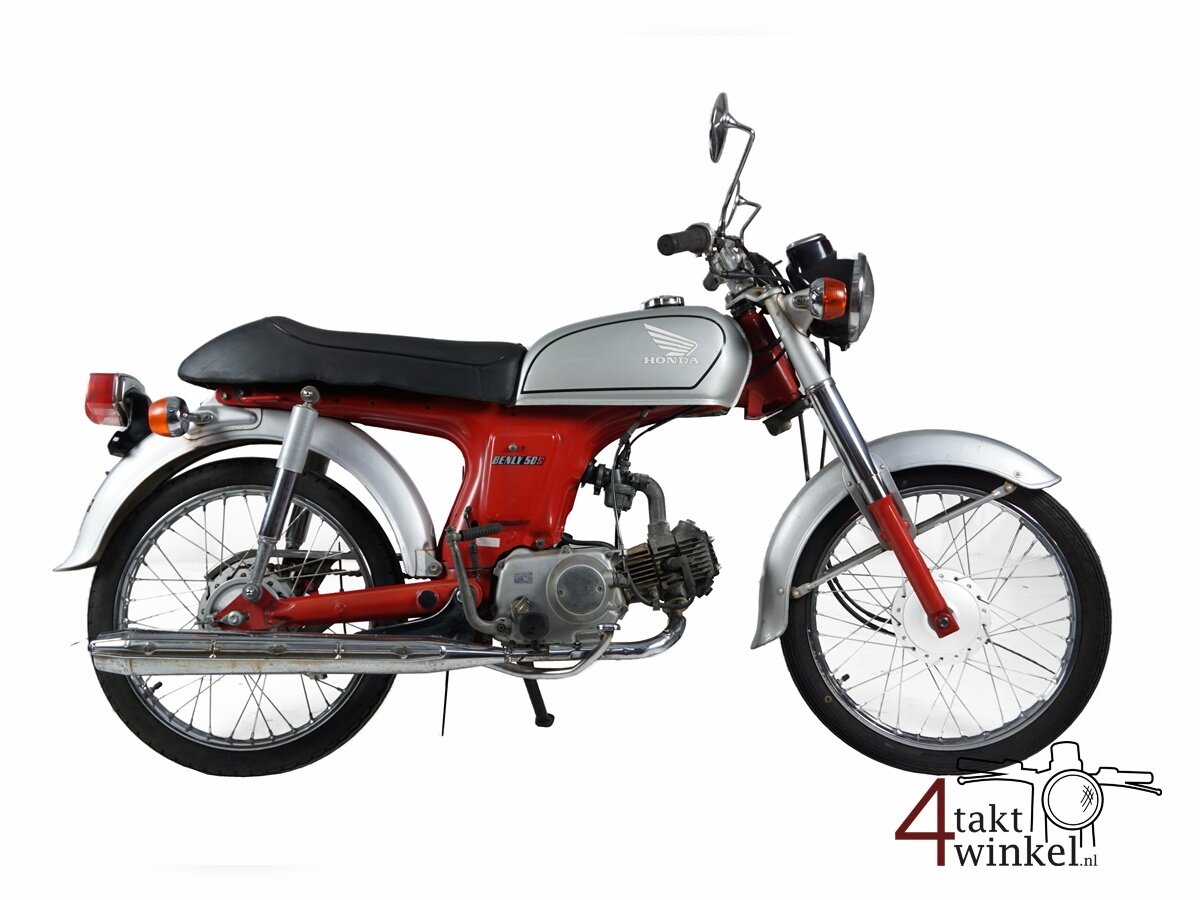VERKOCHT! Honda CD50s, rood-zilver, 18423km