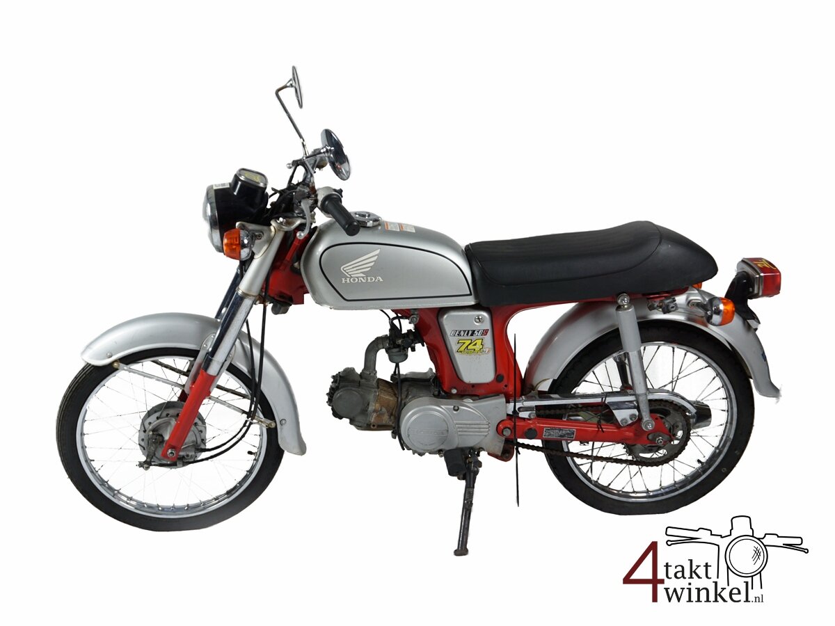 VERKOCHT! Honda CD50s, rood-zilver, 18423km