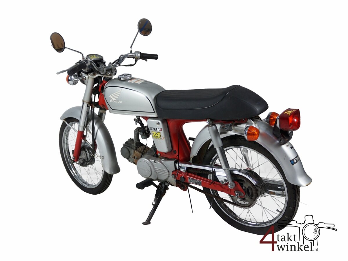 VERKOCHT! Honda CD50s, rood-zilver, 18423km