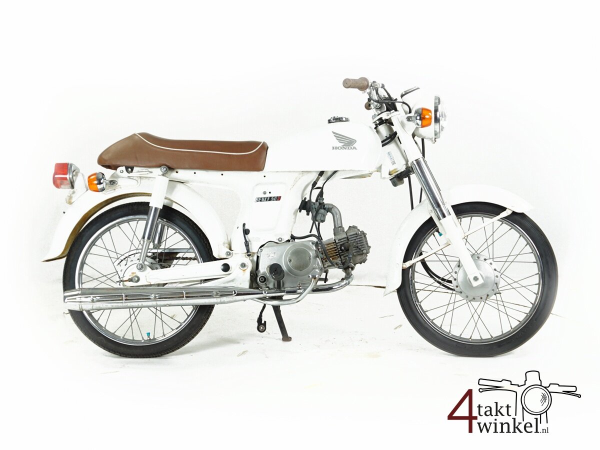 VERKOCHT ! Honda CD50s, wit, 8702km
