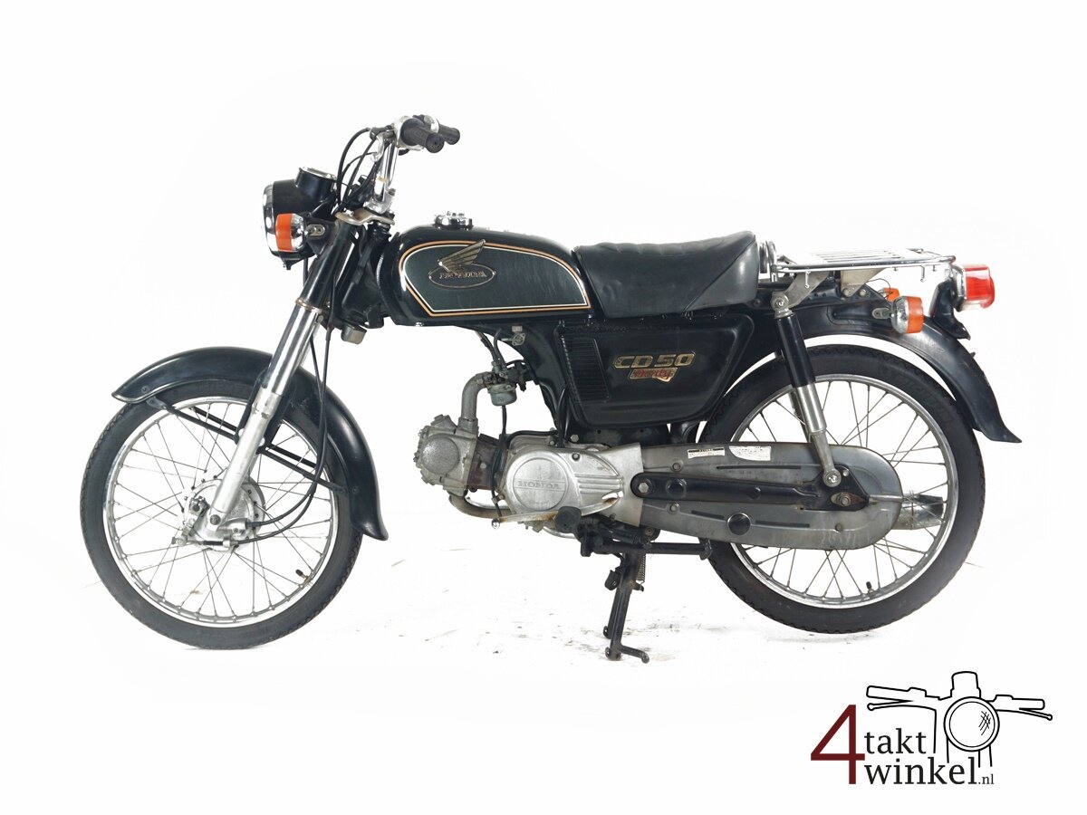 VERKOCHT ! Honda CD50, zwart, 16484km