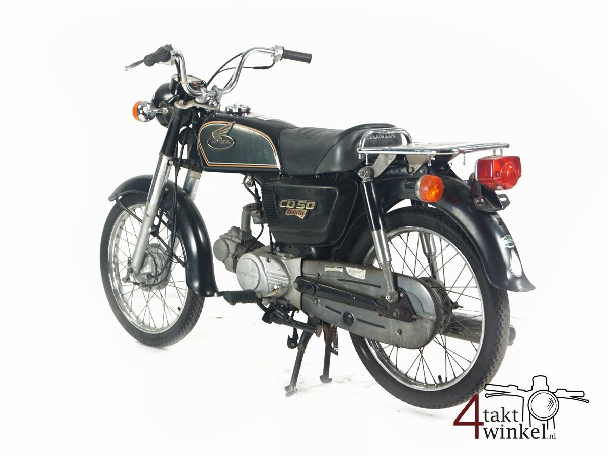 VERKOCHT ! Honda CD50, zwart, 16484km