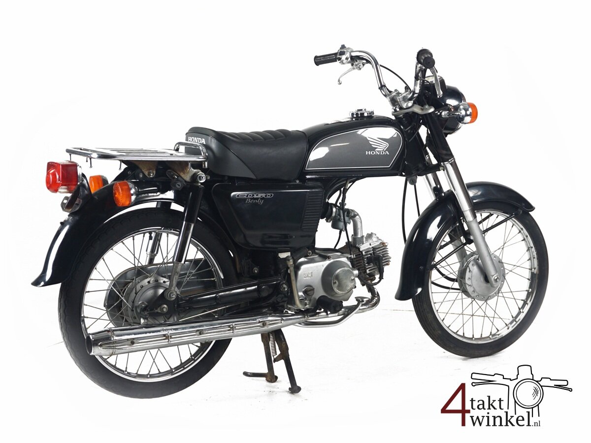 VERKOCHT Honda CD50, zwart, 11379km