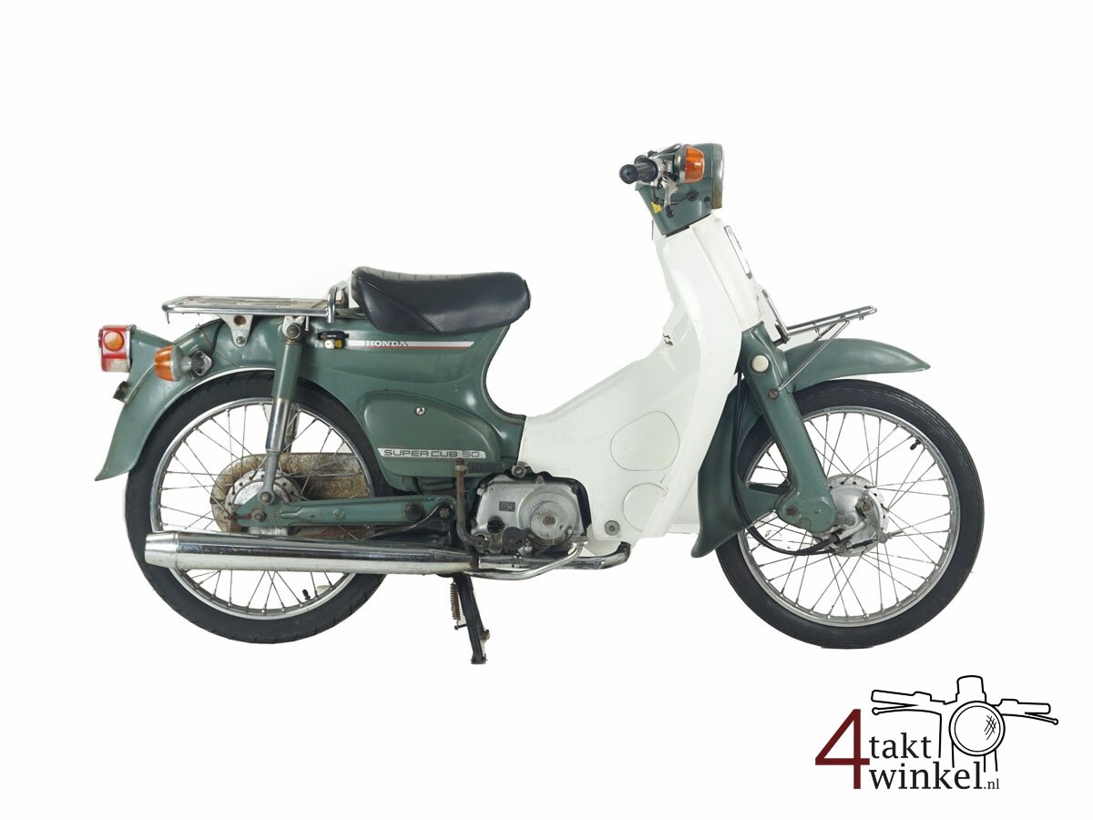 VERKOCHT ! Honda C50 6v, groen, 13308km