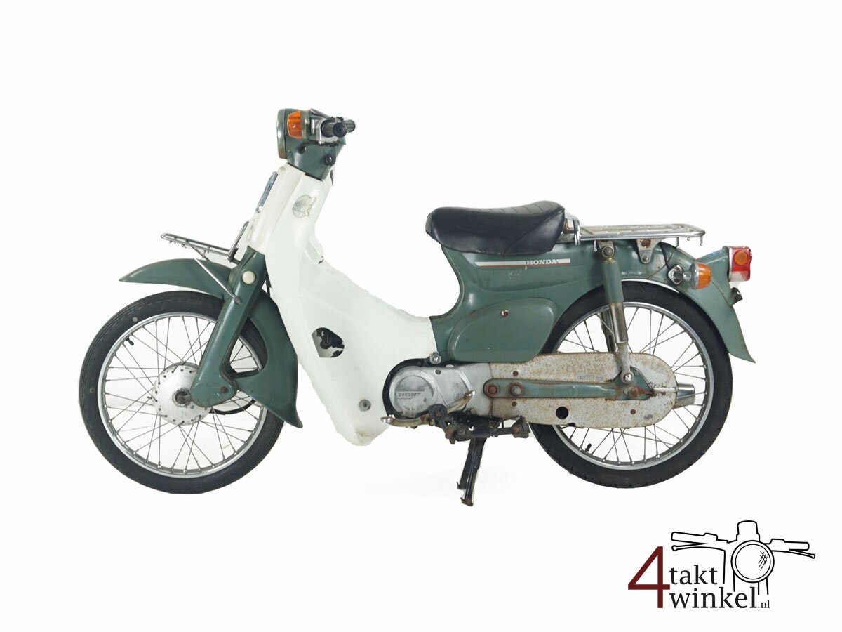VERKOCHT ! Honda C50 6v, groen, 13308km