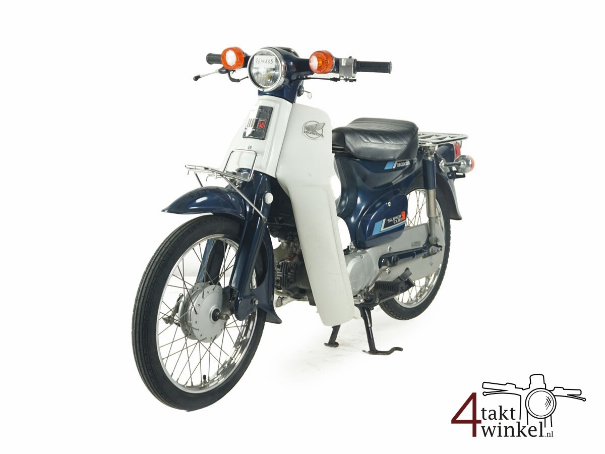 VERKOCHT Honda C50, blauw, 8121km