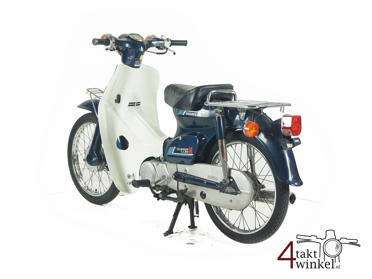 VERKOCHT Honda C50, blauw, 8121km