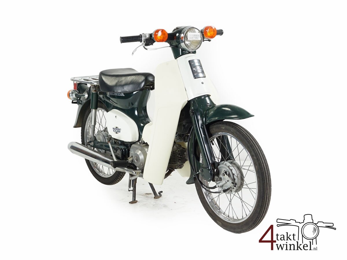 VERKOCHT Honda C50, groen, 4796km
