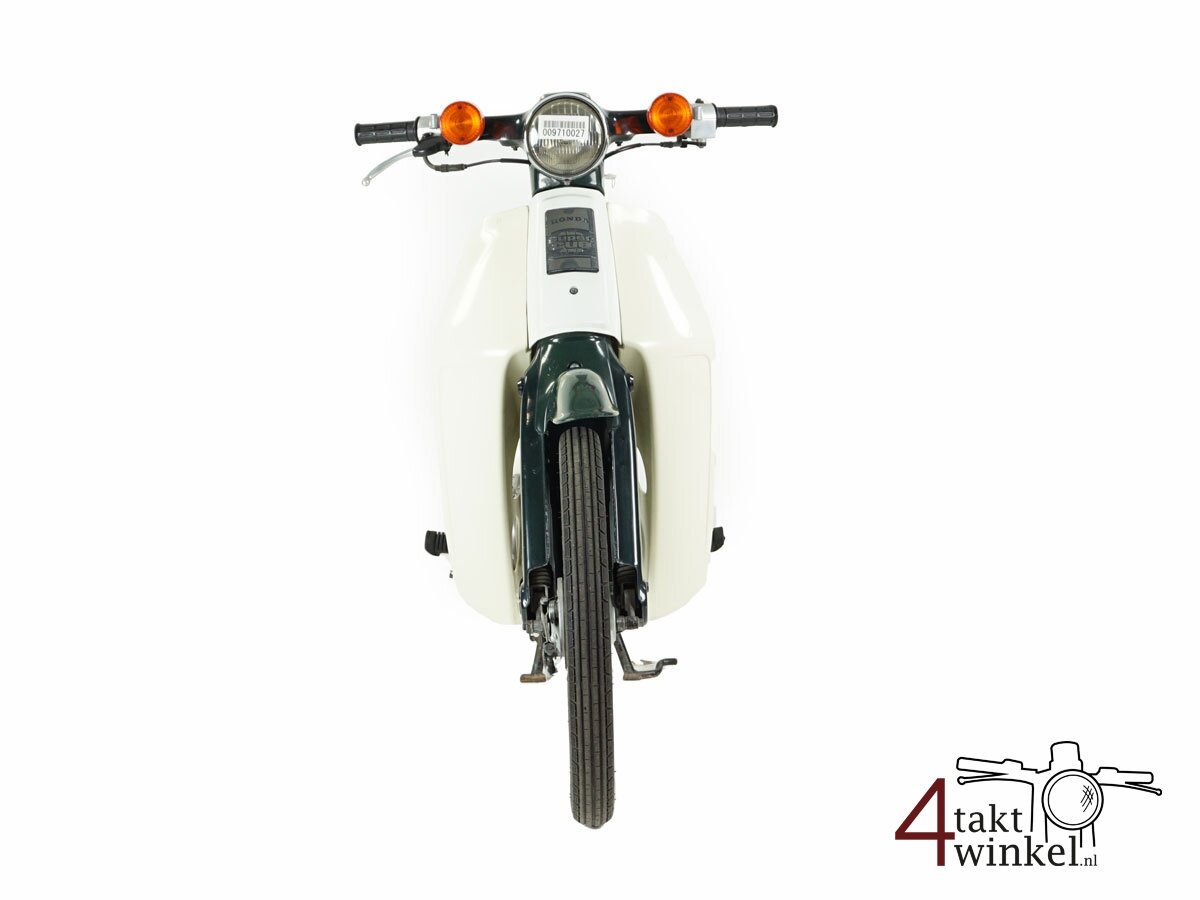 VERKOCHT Honda C50, groen, 4796km