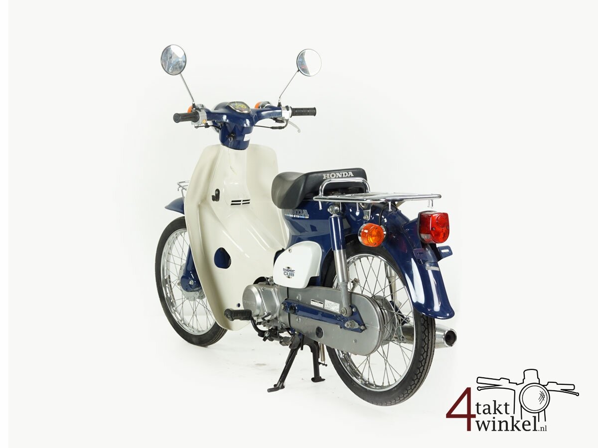 VERKOCHT! Honda C50, blauw, 3530km